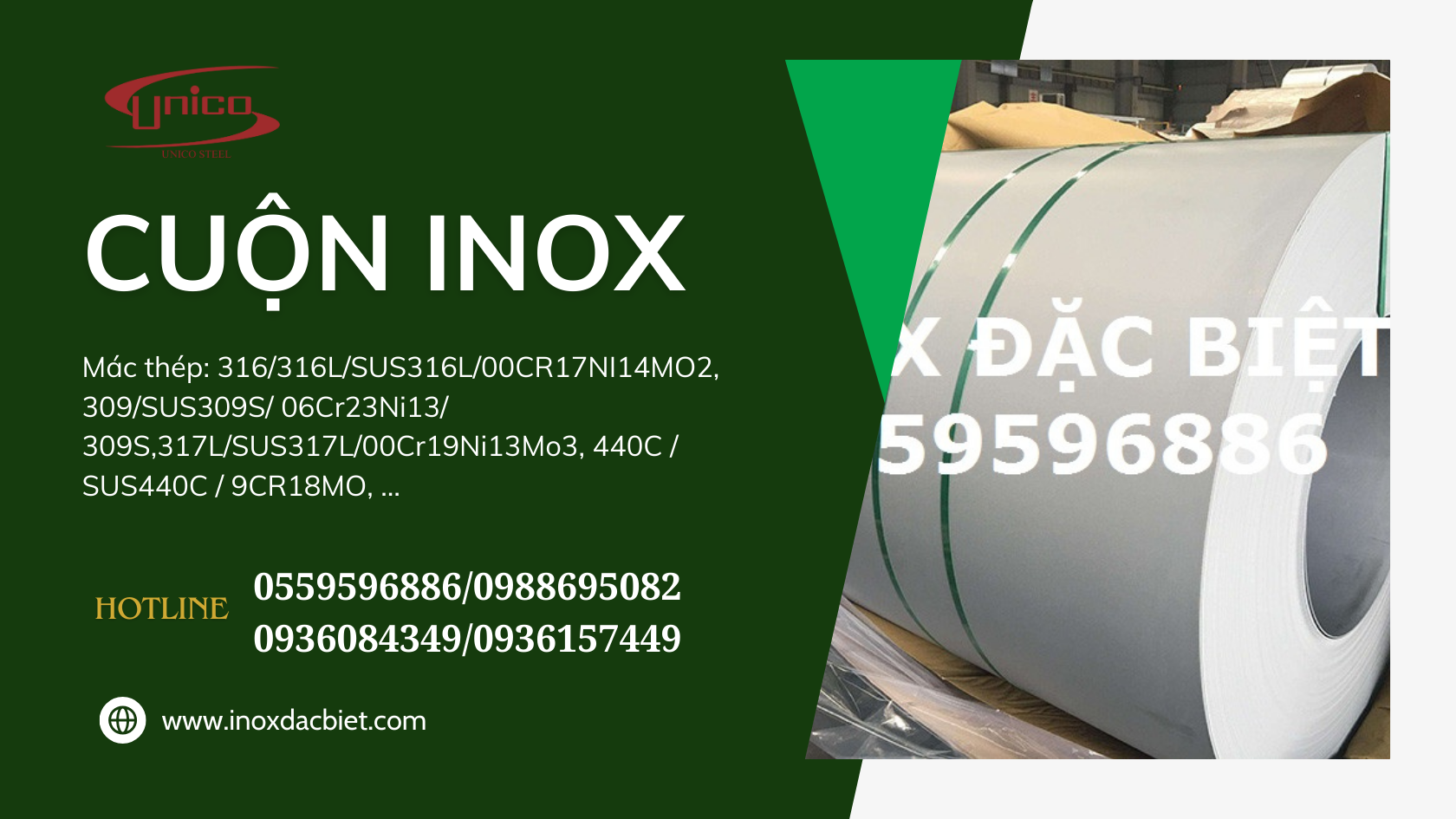 CUỘN INOX - Unico Steel